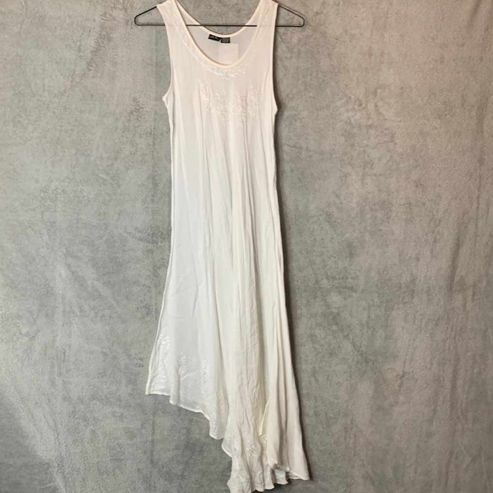 NWT S.R. Fashions White Boho Dress